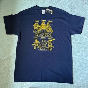 X-Men Apocalypse Blue Graphic T-Shirt large 100% cotton‎ New